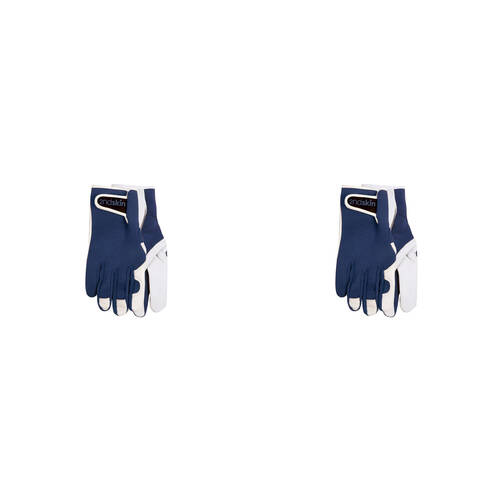 4pc Annabel Trends Second Goat Skin Gloves Unisex 25x11cm - Navy