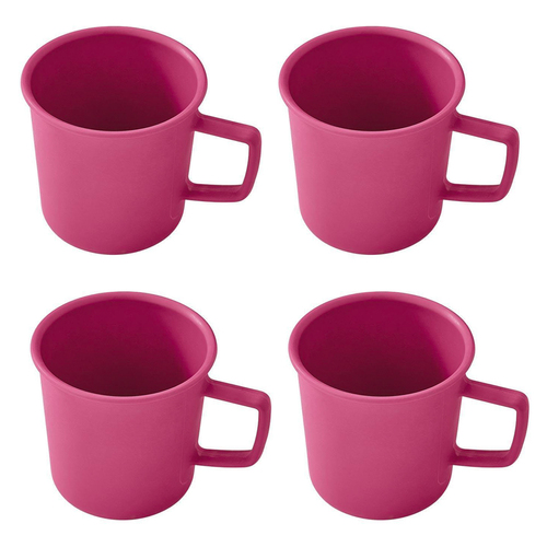 4PK Eco Soulife All Natural Outdoor Camper Reusable Cup Pink