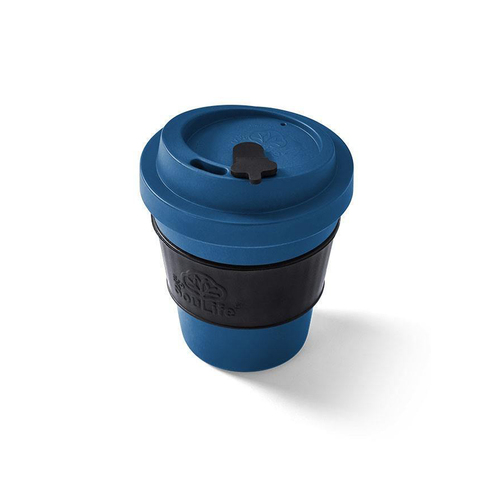 Eco Soulife All Natural Bio Sip 350ml Coffee Cup w/Lid Navy Blue