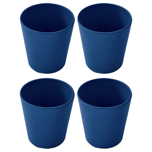 4PK Eco Soulife All Natural 350ml Camping/Outdoors Drink Cup Navy