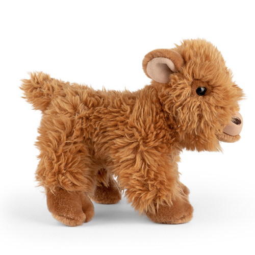 Living Nature 25cm Highland Cow Calf Toy 0m+ Brown