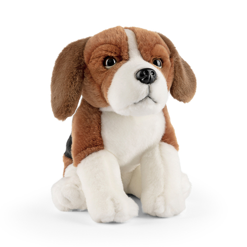 Living Nature 20cm Sitting Beagle Animal Plush Toy Kids 0m+