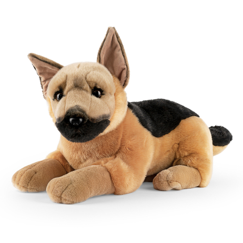 Living Nature 60cm Giant German Shepherd Animal Plush Toy Kids 0m+