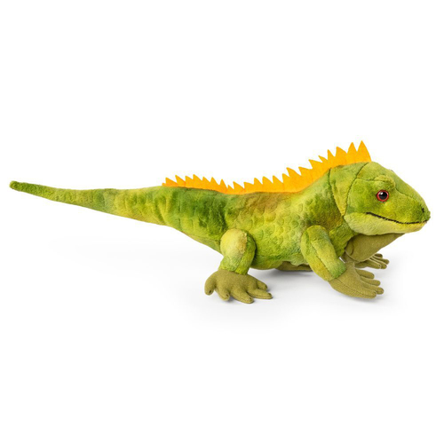 Living Nature 34cm Iguana Animal Plush Kids Toy Green