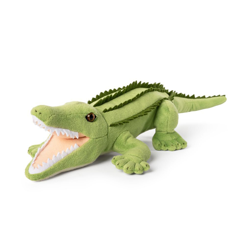 Living Nature 40cm Crocodile Medium Stuffed Animal Plush Kids Toy Green