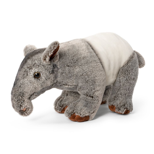 Living Nature 33cm Tapir Kids/Children Stuffed Toy - Grey