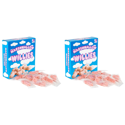 2PK Marshmallow W*Ilies 140g Adults Bucks/Hens Novelty Party Gift 18+