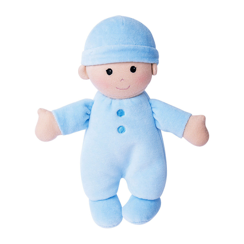 Apple Park Organic Cotton 24cm First Baby Doll Blue Infant/Toddler Toy 0m+