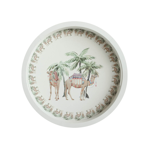 Rayell Tray Oasis Camels White 40x40x6cm Serving Tray