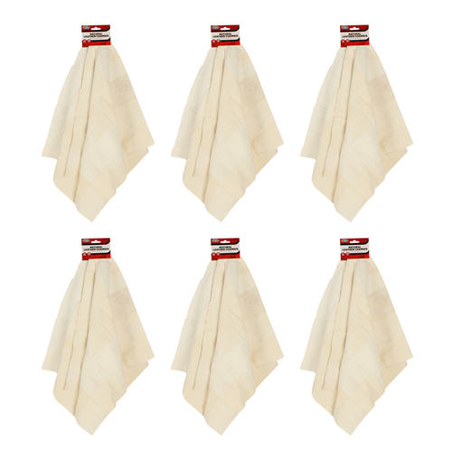 6PK Auto Style Natural Leather Chamois Car Cleaning Towel 30x30cm