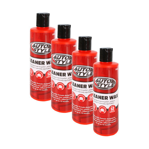 4PK Auto Style Liquid Cleaner Wax 250G 34.5x22.5x19cm