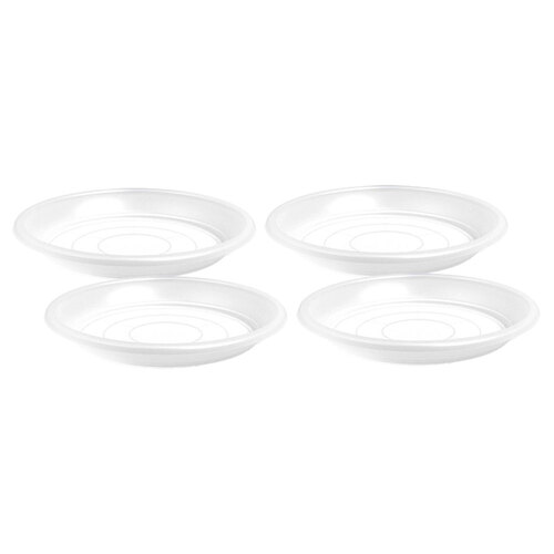 4PK Artevasi Transparent 21cm Saucer Indoor/Outdoor Pot Plant Holder