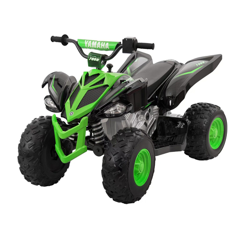 Yamaha Kids/Children 12V Electric Raptor ATV Ride On Boys Toy - Green 3y+