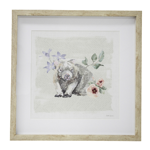 LVD Framed Glass/Resin 45x45cm Print Fauna 1 Wall Hanging Art