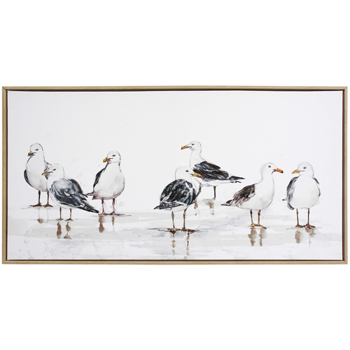 LVD Framed Canvas Home/Room Decor 40x80cm - Seagulls