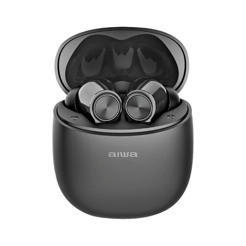 AIWA In-Ear Gelstem True Wireless Bluetooth Earbuds Black