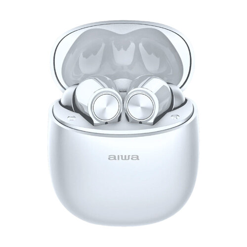 AIWA In-Ear Gelstem True Wireless Bluetooth Earbuds White