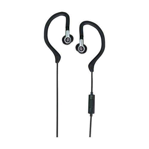 AIWA In-Ear Hook Gel Sports 1.2m Wired Earbuds Black