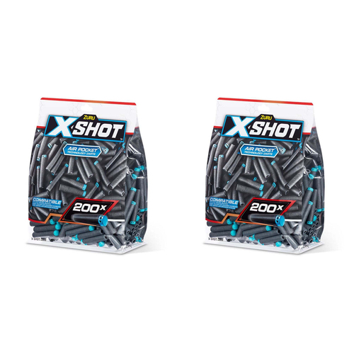 2x 200pc Zuru Xshot Elite Dart Refills Kids Outdoor Toy 8y+