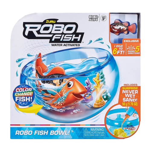 Zuru Robo Fish Playset Colour Changing Kids Toy Assorted 3y+