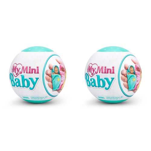 2PK ZURU 5 Surprise My Mini Baby Series 1 Blind Mystery Balls Assorted