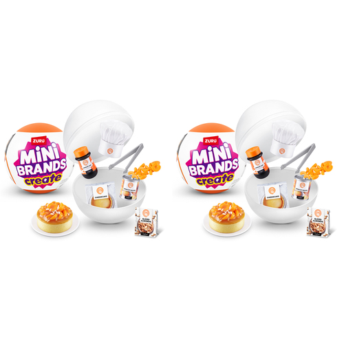 2PK ZURU Mini Brands Create Master Chef Series 1 Kids Toy Assorted 6y+