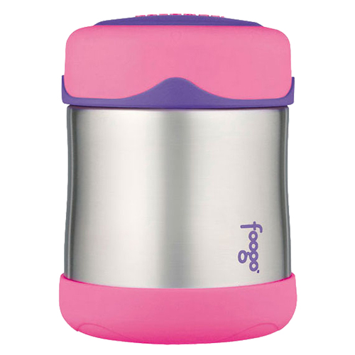 Thermos 290ml Foogo Stainless Steel Vacuum Insulated Food Jar - Pink