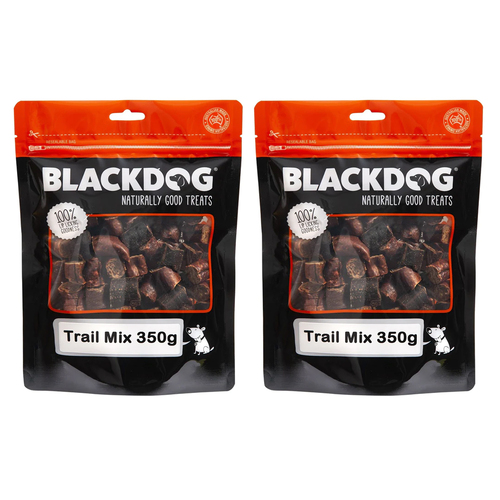 2PK Blackdog Trail Mix Beef/Chicken/Kangaroo 350g Dog/Pet Treat