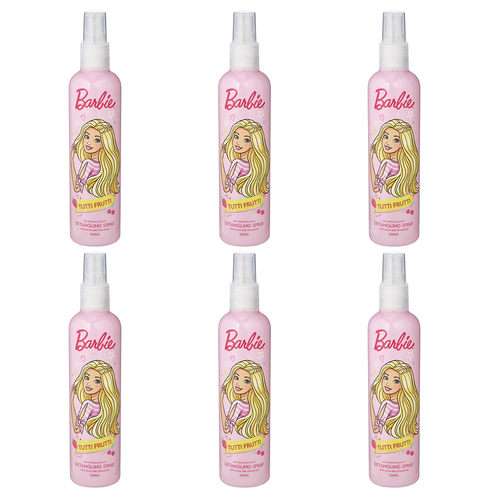 6PK Barbie Detangling Spray Hair Treatment Care Shower Bathroom 200ml