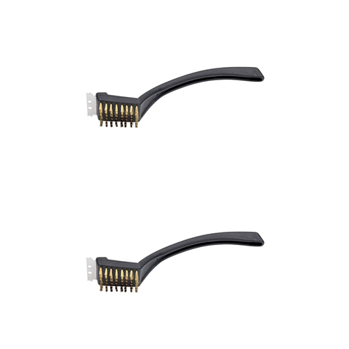 2PK Wiltshire Bar-B Barbeque Metal Bristle Long Handle Cleaning Brush