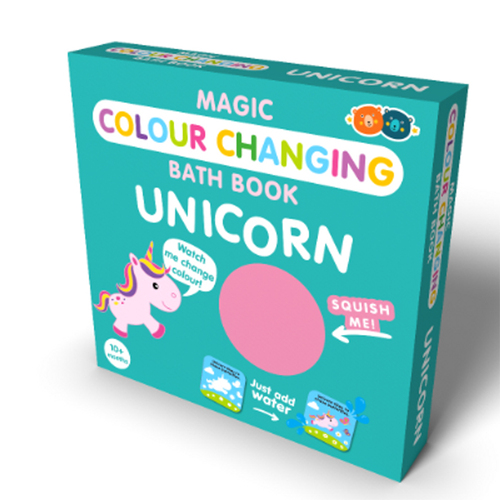 Buddy & Barney Magic Colour Changing Bath Book - Unicorn Kids 1y+