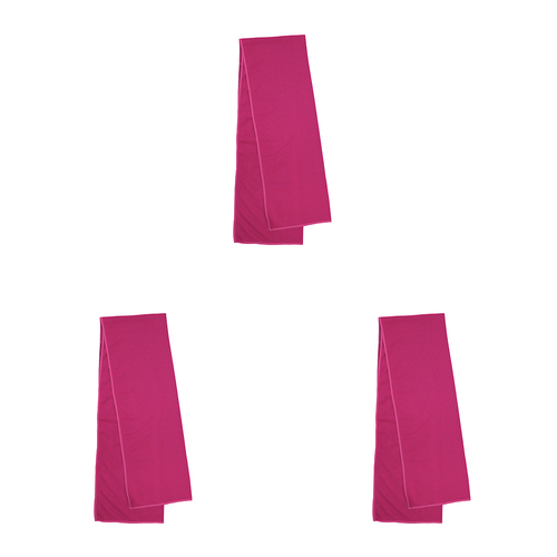 3PK Bambury Gym Workout Snap Cold Towel 30x100cm - Fuchsia