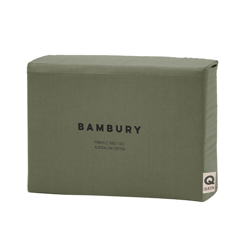 Bambury Size Double Pinnacle Sheet Set Moss Home Bedding