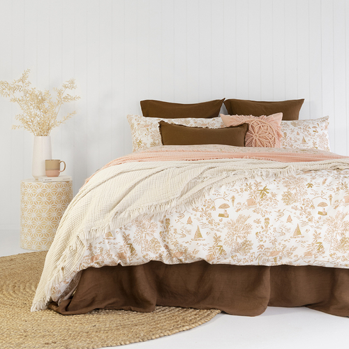 Bambury Paradise Quilt Cover Set King Bed Soft Touch Woven Home