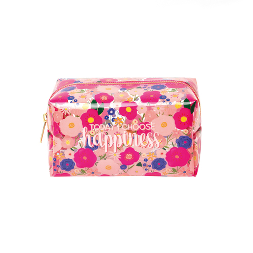 Legami Makeup Bag Carry/Pouch w/ Zipper 18cm - Flowers