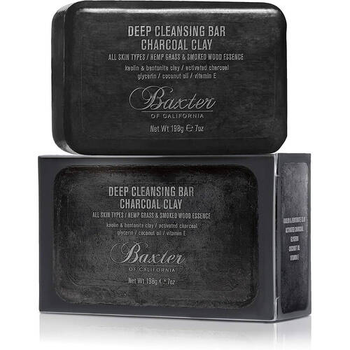 Baxter of California Deep Cleansing Bar Charcoal Clay 198g