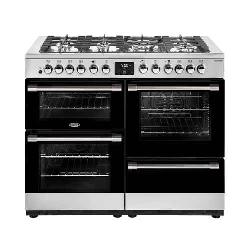 Belling 110cm Cookcentre Dual Fuel Range Cooker - Stainless Steel