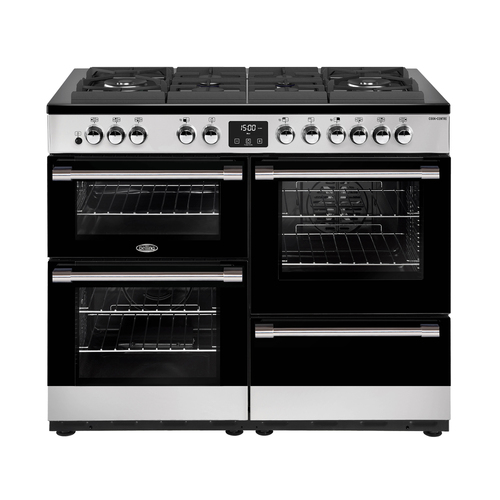 Belling 110cm Cookcentre Gas Thru Glass Range Cooker - Stainless Steel