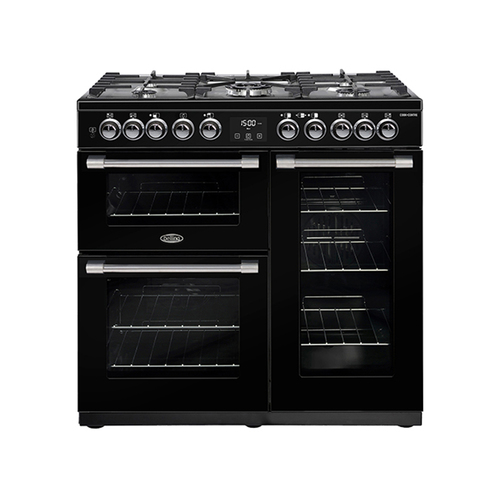 Belling 90cm Cookcentre Dual Fuel Range Cooker - Black