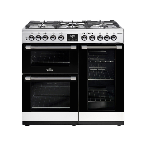 Belling 90cm Cookcentre Dual Fuel Range Cooker - Stainless Steel