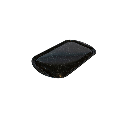 Urban Style Enamelware 36cm Lid For Baking Dish - Black Speckle