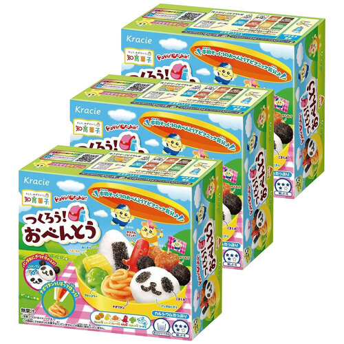 3PK Kracie Popin' Cookin' DIY Bento Japanese Candy Confectionery