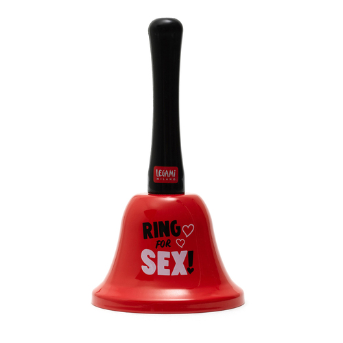 Legami Plastic/Metal Hand Bell Ring For S*x Party Ringbell - Red