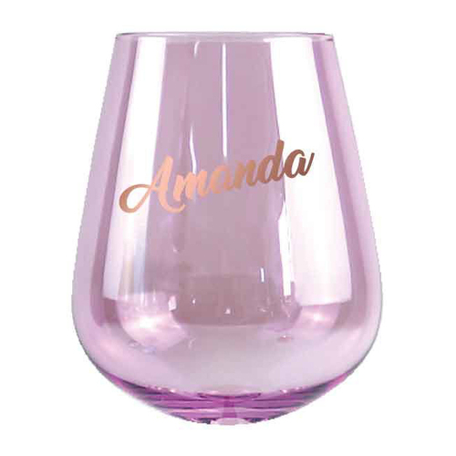 2pc Amanda Stemless 13cm/600ml Wine Glass Tumbler Set