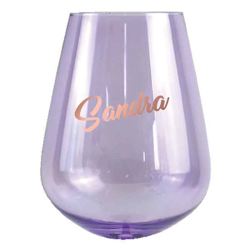 2pc Sandra Stemless 13cm/600ml Wine Glass Drinking Tumbler Set