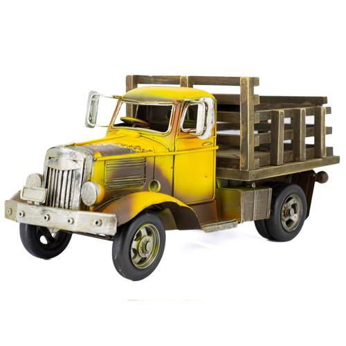 Boyle Metal Display Rustic Farm Truck Ornament Home Decor 39cm