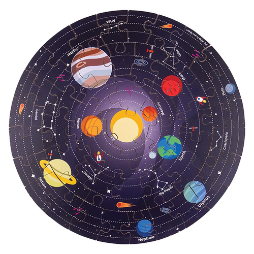 50pc Bigjigs Toys 39cm Solar System Kids/Children Floor Puzzle 2y+