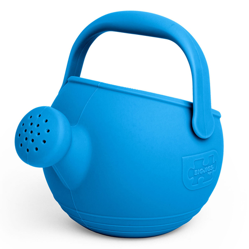 Bigjigs Toys 19cm Silicone Watering Can Kids Toy 18m+ Ocean Blue