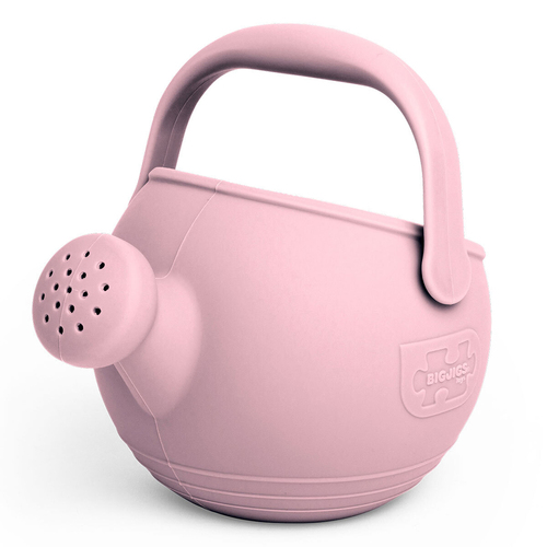 Bigjigs Toys 19cm Silicone Watering Can Kids Toy 18m+ Blush Pink