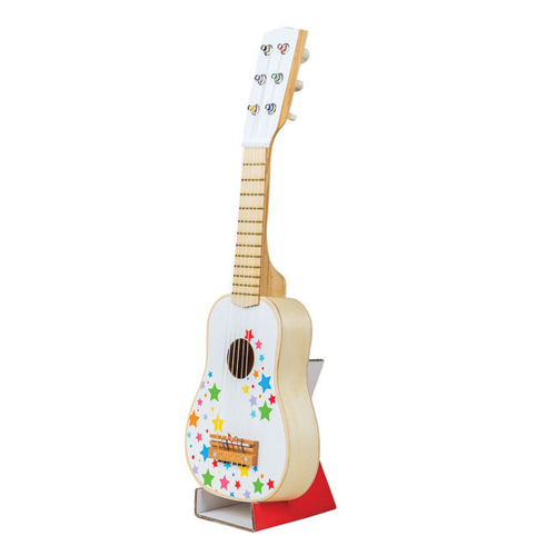 Bigjigs Toys Wooden 53.5cm Guitar Kids Musical Instrument Toy 3+